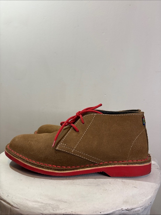 Veldskoen Heritage Pinotage Red Sole Red Laces Suede Leather Chukka Boot US 8 main image 8